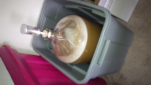 Primary fermenter.